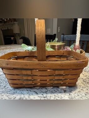 Longaberger Heartland Collection Small Market Basket /Center Handle